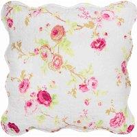 Paoletti Furn. Hoola Pom-pom Polyester Filled Cushion In Yellow And Grey 43 X 43Cm, White