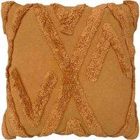 furn. Furn. Kamjo Geometric Tufted Polyester Filled Cushion In Rust 50 X 50Cm, Multi