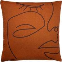 furn. Paoletti Kitraya Leopard Polyester Filled Cushion In Paprika 50 X 50Cm, Multi