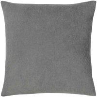furn. Furn. Kobe Velvet Polyester Filled Cushion In Ochre 50 X 50Cm, Grey