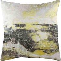 Evans Lichfield Paoletti Malaysian Palm Foil Printed Polyester Filled Cushion In Navy, Multi