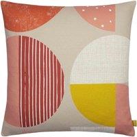 furn. Paoletti Olivia Embroidered Polyester Filled Cushion In Grey 43 X 43Cm, Multi