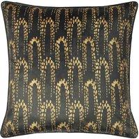 furn. Furn. Wisteria Velvet Polyester Filled Cushion In Emerald 50 X 50Cm, Multi