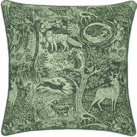 furn. Furn. Winter Woods Animal Chenille Polyester Filled Cushion In Ochre 50 X 50Cm, Multi