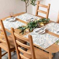 Evans Lichfield Furn. Lemons Indoor And Outdoor Large Table Runner In Blue, Green