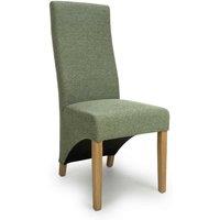 Shankar 2 x Baxter Weave Green Dining Chair, Green