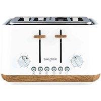Salter Toronto 4 Slice Toaster - White, White