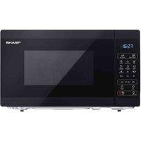 Sharp 20L 800W Digital Microwave With Grill Black, Black