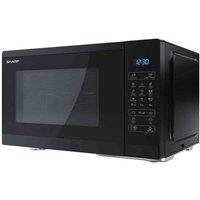 Sharp 25L 900W Digital Microwave With Grill Black, Black