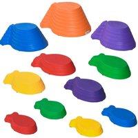 Outsunny Kids Balance Stepping Stones - Multicoloured, Multi