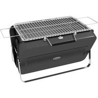 Outsunny Portable BBQ Grill with Suitcase Design for Camping Picnic Party, Black