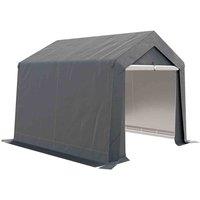 Outsunny 3 x 3(m) Garden Storage Shed, Waterproof and Heavy Duty Portable Shed, Grey
