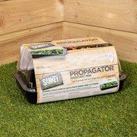 Samuel Alexander 38cm Unheated Seed Starter Tray Grostart Midi Propagator Indoor Seedling Planter, Black