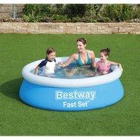 Bestway 940 Litre 1.8m (6ft) x 50cm Fast Set Water Paddling Swimming Pool, Blue