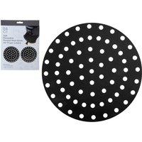 B & Co B & Coair Fryer 2Pk Reusable N Stick Round Liners, Black