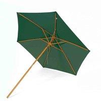 Suntime 2.7M Wooden Market Parasol, Green