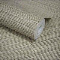 Grandeco Java Grasscloth Weave Textured Wallpaper 10m x 53cm Natural Grey Taupe, Brown