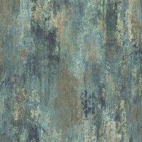Grandeco Vincenzo Distressed Luxury Italian Plaster Green Wallpaper 10m x 53cm, Green