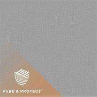Grandeco Boutique Pure & Protect Cirrus Woven Linen Textured Antibacterial Wallpaper 10m x 53cm Dark Grey, Grey