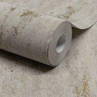 Grandeco Paul Moneypenny Taupe Concrete Plaster Urban Texture Wallpaper 10m x 53cm For Grandeco, Brown