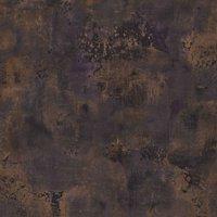 Grandeco Galvanised Metallic Textured Plaster Plum Wallpaper 10m x 53cm, Purple