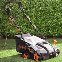 Vonhaus 1800w Electric Lawn Scarifier & Rake, Grey
