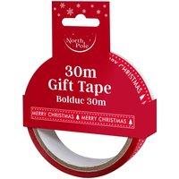 Eurowrap 30M Xmas Printed Gift Tape 48S, Multi
