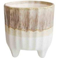 Ivyline Neve Neutral 3 Leg Planter H19Cm D17Cm, White