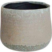 Ivyline Celeste Grey Planter H21Cm D26Cm, Grey