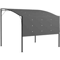 Outsunny 3 x 2.5m Patio Metal Gazebo - Grey, Grey