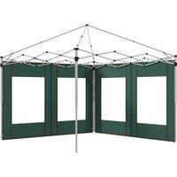 Outsunny 3x3m or 3x6m Pop Up Gazebo Side Panels - Green, Green