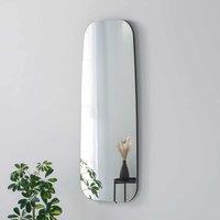 Yearn Mirrors Hoxton Frameless Black Organic Mirror 119X44Cm, Black