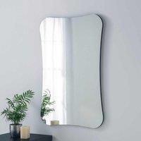 Yearn Mirrors Barnsbury Frameless Black Organic Mirror 90X60Cm, Black