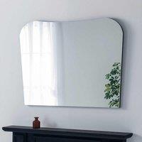 Yearn Mirrors Irregular Frameless Black Overmantle Mirror 106X78Cm, Black
