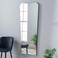 Yearn Mirrors Irregular Frameless Black Full Length Mirror 168X76Cm, Black