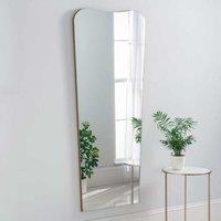 Yearn Mirrors Irregular Frameless Gold Full Length Mirror 168X76Cm, Gold
