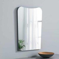 Yearn Mirrors Irregular Frameless Black Mirror 79X56Cm, Black