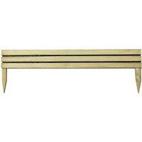 Forest Garden Slatted Edging 120cm (Pack of 4), Brown