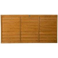 Forest Garden 6ft x 3ft (1.83m x 0.91m) Trade Lap Fence Panel, Brown