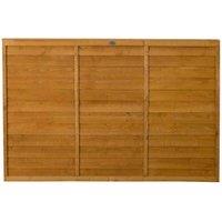 Forest Garden 6ft x 4ft (1.83m x 1.22m) Trade Lap Fence Panel, Brown