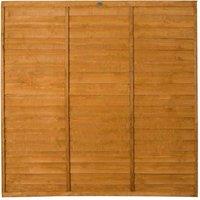 Forest Garden 6ft x 6ft (1.83m x 1.83m) Trade Lap Fence Panel, Brown