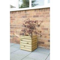 Forest Garden Linear Planter - Square, Brown
