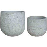 Suntime White Fibre Cement Pots, White