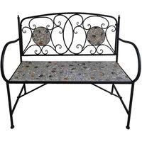 Suntime New Pebble Mosaic Bench, Multi