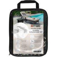 Maze Outdoor Cover for Florida Lounger Set, Black