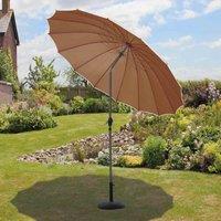 Suntime Shanghai 2.7m Parasol Mocha, Brown