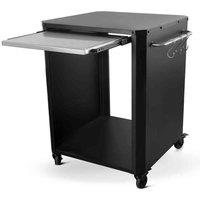 Kettler Cozze Pizza Oven Table w/ Wheels 60 x 60 x 83.5cm, Black