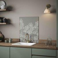 Clarissa Hulse Dill Silver Splashback 600X750Mm, Silver