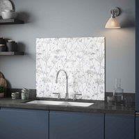 Clarissa Hulse Wild Chevril Chalk Splashback 900X750Mm, White