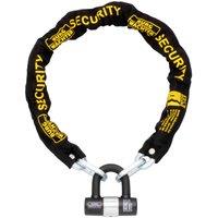 Burg-wachter 1M Sold Secure Gold Bike Chain And Lock Kit Gkm 1.0M Kit U, Black